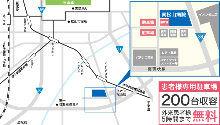 お車でお越しの場合の地図